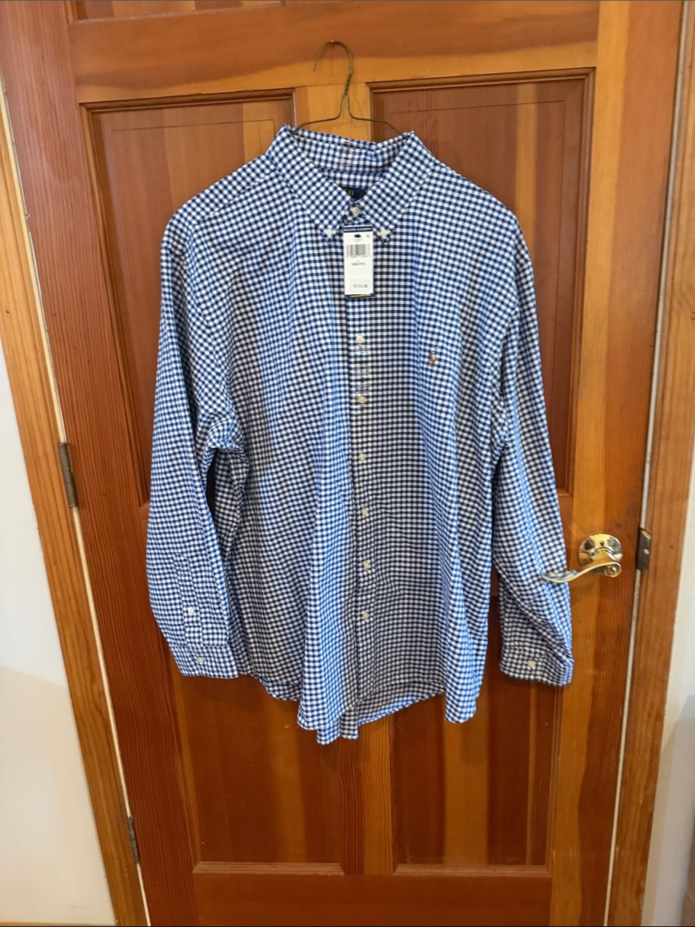 Polo by Ralph Lauren Blue and White Gingham Button-Down Shirt